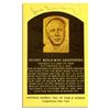 Image 1 : Hank Greenberg Signed Yellow Hall of Fame Plaque