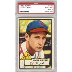 1952 Topps Eddie Kazak #165 PSA 8