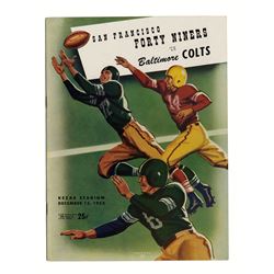 Colts Vs. 49ers Program 1953