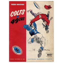 1959 Colts vs. 49ers Program