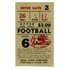 Image 1 : Cleveland Browns New York Yankees 1947 Ticket Stub