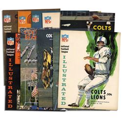 Collection of 10 Vintage 1960's Baltimore Colts Program