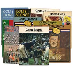 Collection of 10 Vintage Baltimore Colts Programs