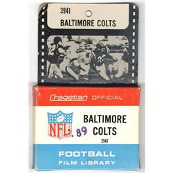 Official NFL 8mm film reel highlighting the 1960's Baltimore Colts
