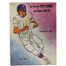 1958 Colts/49ers Program -- 14 December 1958