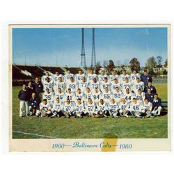 1960 Baltimore Colts 6.25'' x 5'' Team Photo w Tape Mark