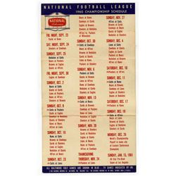 Colts Schedule 1960