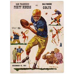 Colts vs. 49er's Program 16 December 1961 at Kezar S.F.