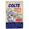 Image 1 : Colts Pocket Schedule for the NFL's Entire 1962 Season