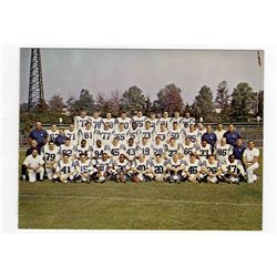 1965 Baltimore Colts 6.5'' x 5'' Christmas Team Photo