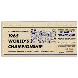 1965 Colts Championship Ticket
