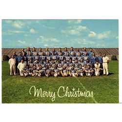 1966 Baltimore Colts 6.25'' x 4.5'' Christmas Team Photo
