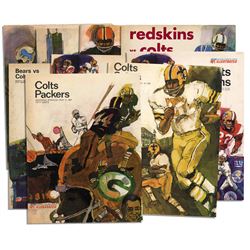 Collection of 10 Vintage Baltimore Colts Programs 1967