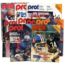 Lot of Ten 1970's Baltimore Colts Programs
