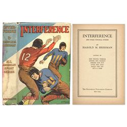 1932 First Edition of Football Book ''Interference''