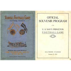 1923 Navy Princeton Football Program