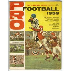 NFL ''Pro!'' Magazine 1959 Football Yearbook