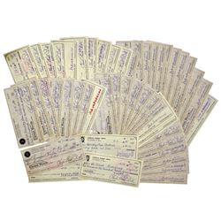 Lot of 29 Checks Signed by Charles ''Bubba'' Smith