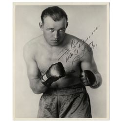 Jack Sharkey, Heavyweight Boxer, 8x10 Signed Photo