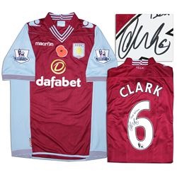Aston Villa Jersey Worn & Signed By Ciaran Clark COA