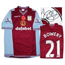 Aston Villa Jersey Worn & Signed By Jordan Bowery COA