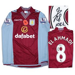 Aston Villa Jersey Worn & Signed By Karim El Ahmadi COA