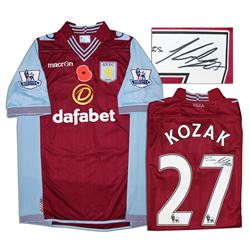 Aston Villa Jersey Worn & Signed By Libor Kozak