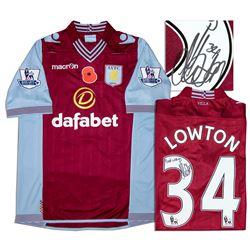 Aston Villa Jersey Worn & Signed By Matthew Lowton COA
