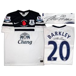 Ross Barkley Match Worn Everton Football Shirt COA