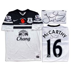 James McCarthy Match Worn Everton Football Shirt Signed