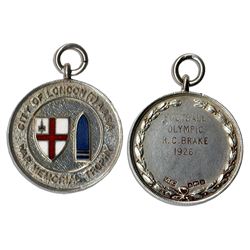 London Football War Memorial Silver Medal From 1926
