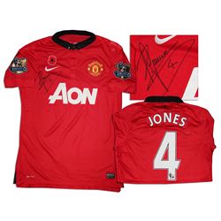 Phil Jones Signed Match Worn Shirt Manchester United