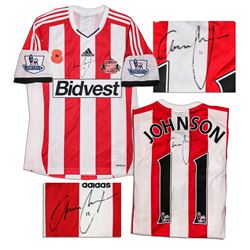 Adam Johnson Match Worn Sunderland Shirt Signed COA