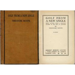 1934 Golf From a New Angle Book Theodore Moone