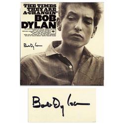 Bob Dylan Signed Album Times Changin' Epperson COA