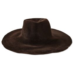 Alicia Keys Personally Owned Funky Brown Floppy Hat COA