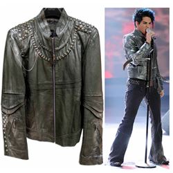 Adam Lambert Leather Jacket Stage-Worn on American Idol