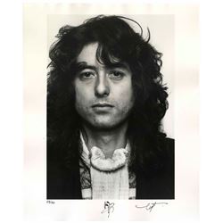 Jimmy Page Signed 16'' x 20'' Photo One of 50 Limited