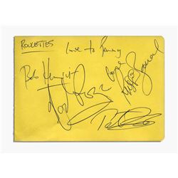 Album Page Signed by the Roulettes In Ink