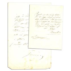 Jenny Lind Swedish Nightingale Autograph Letter Signed