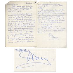 Mary Astor Autograph Letter Signed Regarding Her Novel