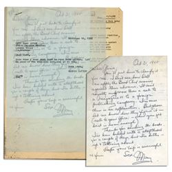 Mary Astor Autograph Letter Signed re Her Book