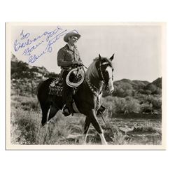 Gene Autry Signed 10'' x 8'' Vintage Western Photo