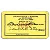 Image 1 : Milton Berle 1962 Membership Card to Authors & Composer