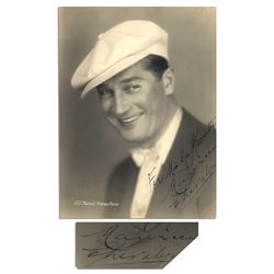 Maurice Chevalier 6.25'' x 8.5'' Matte Signed Photo