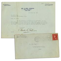 Charles D. Coburn Typed Letter Signed