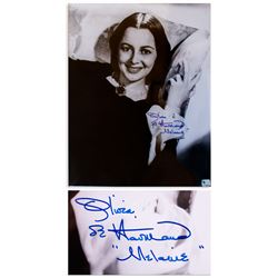 Olivia de Havilland Signed 11'' x 14'' Photo