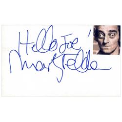 Marty Feldman Rare Signed Card Comedian Signature