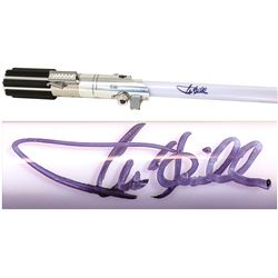 Mark Hamill Signed Star Wars Lightsaber 1:1 Celeb Auth