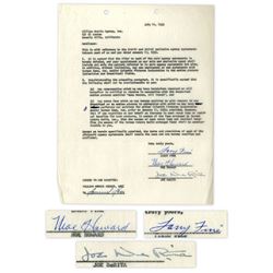 Three Stooges Signed Agreement With William Morris